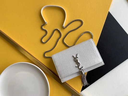매체 케이트 술 빨간 YSL 생 로랑 볼크 지퍼 폐쇄부