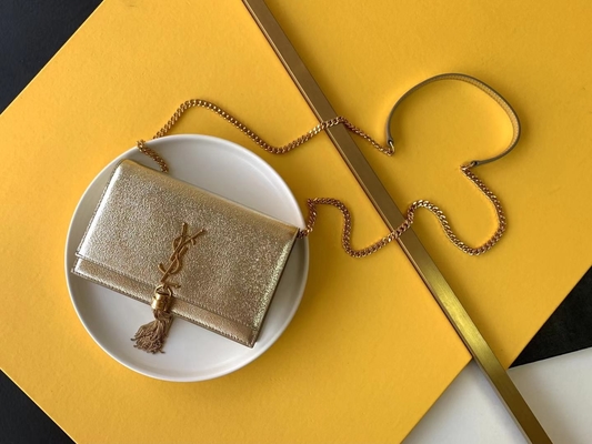 매체 케이트 술 빨간 YSL 생 로랑 볼크 지퍼 폐쇄부