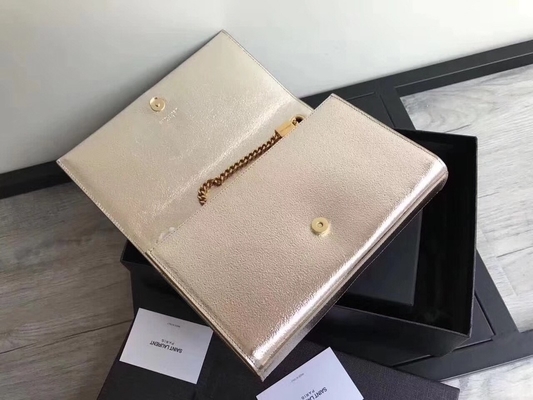 지퍼 폐쇄부 은과 조정 가능한 스트랩 폴리에스테르 생 로랑 YSL 볼크 가방