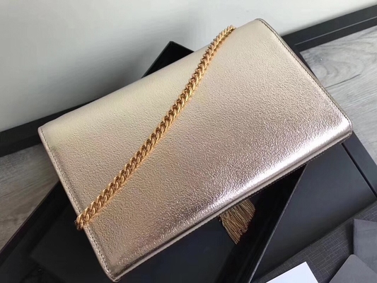 지퍼 폐쇄부 은과 조정 가능한 스트랩 폴리에스테르 생 로랑 YSL 볼크 가방