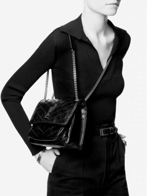 가죽 핸들 YSL WOC 브랜드 메신저 백 DND1N 1000 니키